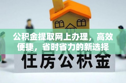 高效公积金提取网上办理，高效便捷，省时省力的新选择