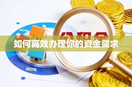 高效如何高效办理你的资金需求